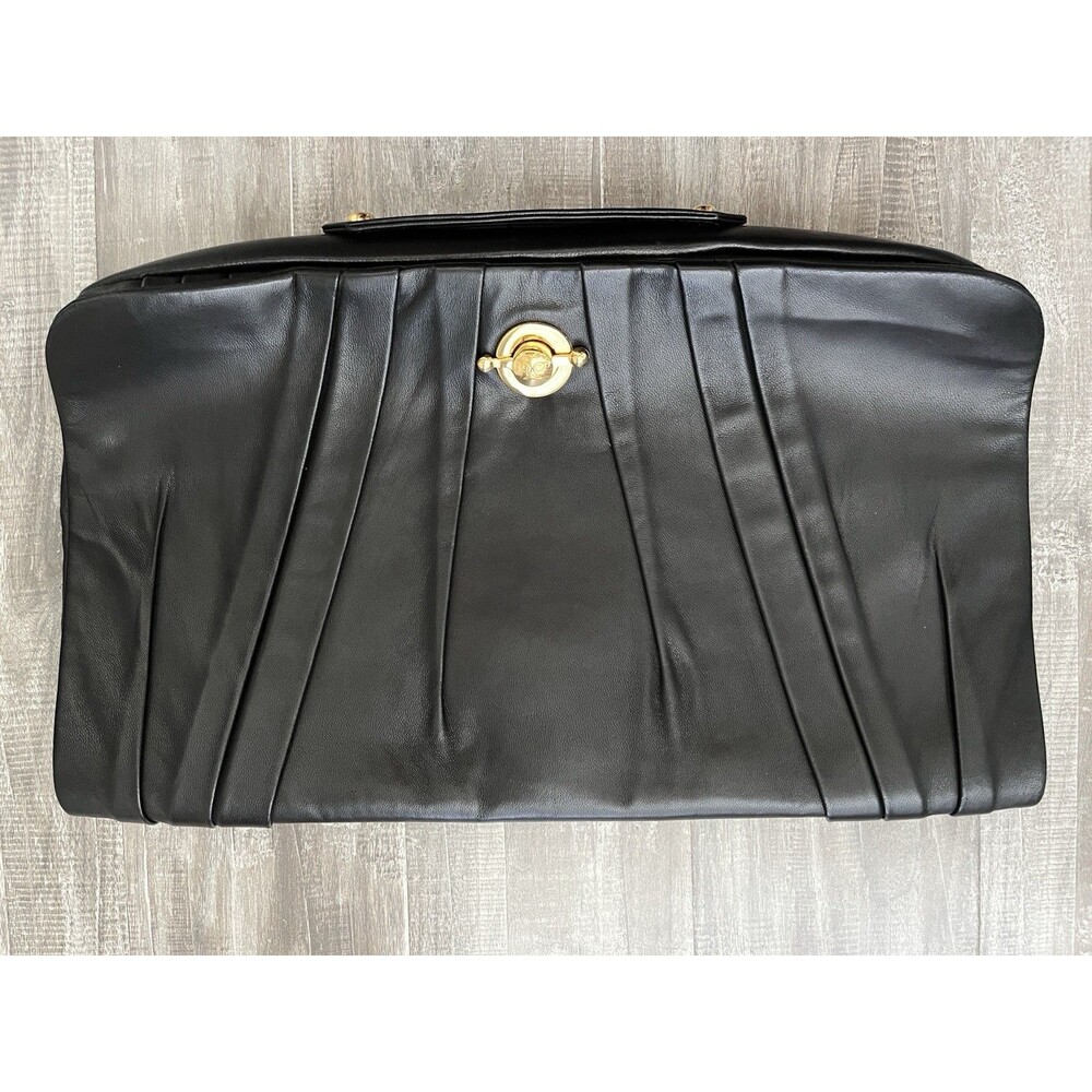 Jack Rabbit Large Leather Zipped Pouch Laptop Bag Briefcase Business Work Luxury
